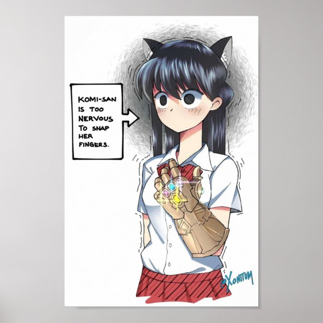 KomiSan Cant Communicate  Infinity Komi Poster (Front)