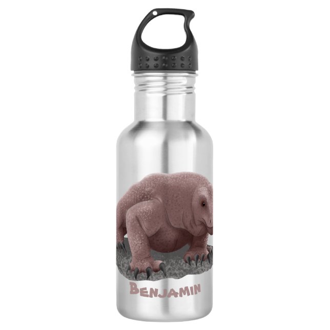 Komodo dragon illustration 532 ml water bottle (Front)
