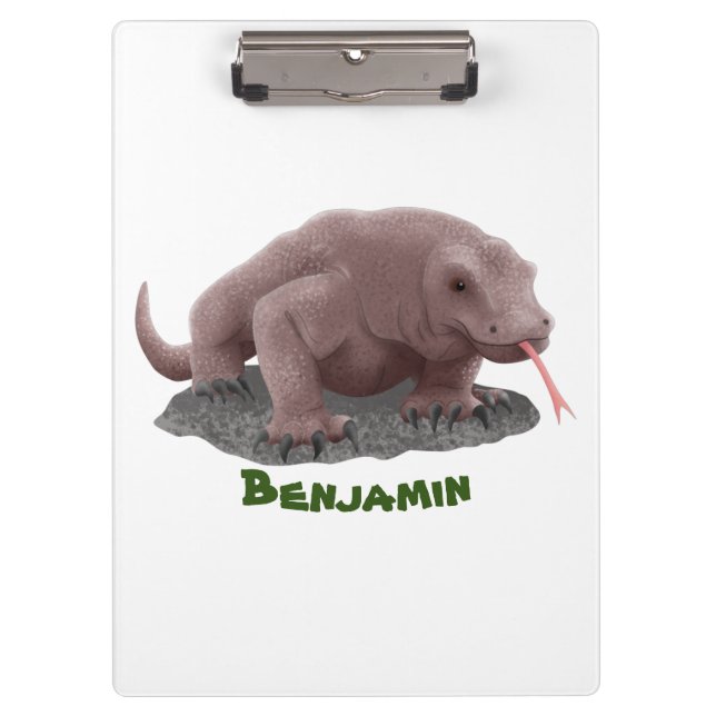 Komodo dragon illustration clipboard (Front)