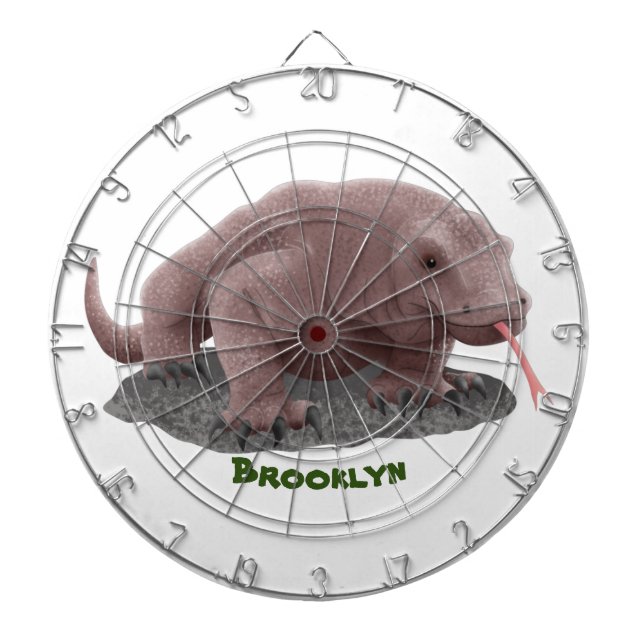 Komodo dragon illustration dartboard (Front)