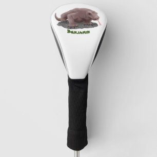 Komodo dragon illustration golf head cover