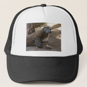 Komodo Dragon Licking Trucker Hat