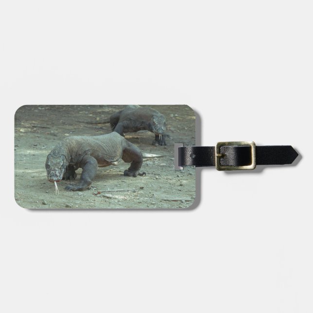 Komodo Dragon Luggage Tag (Front Horizontal)