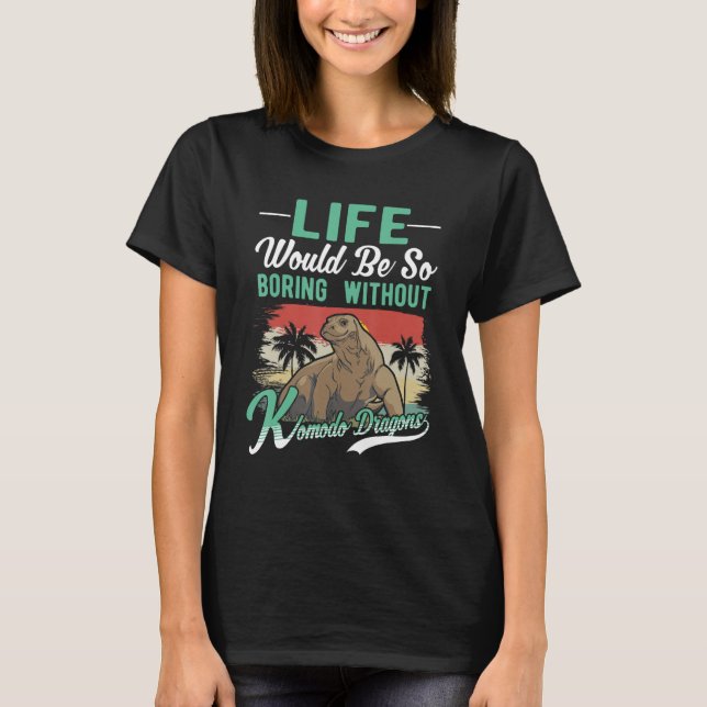 Komodo Dragon Monitor Lizard T-Shirt (Front)