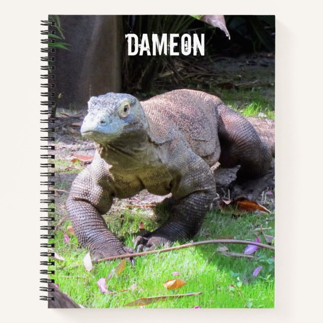 Komodo Dragon Personalized Notebook - 2 photos (Front)
