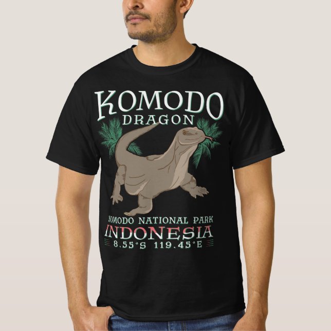 KOMODO DRAGON - THE LARGEST LIZARD. T-Shirt (Front)