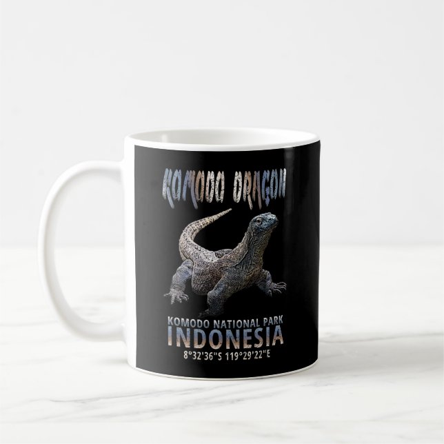 Komodo Dragon - The World's Largest Lizard. Coffee Mug (Left)