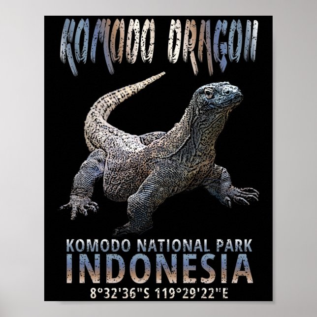 Komodo Dragon - The World's Largest Lizard. Poster (Front)