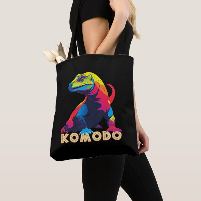 Komodo Dragon Tote Bag (Close Up)