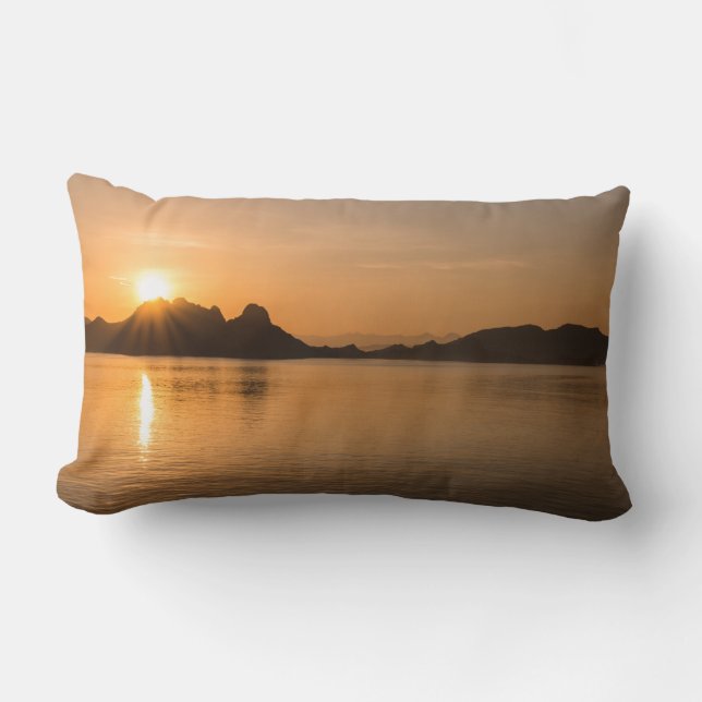 Komodo Island At Sunset Lumbar Pillow (Front)