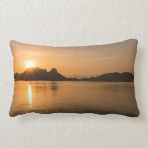 Komodo Island At Sunset Lumbar Pillow
