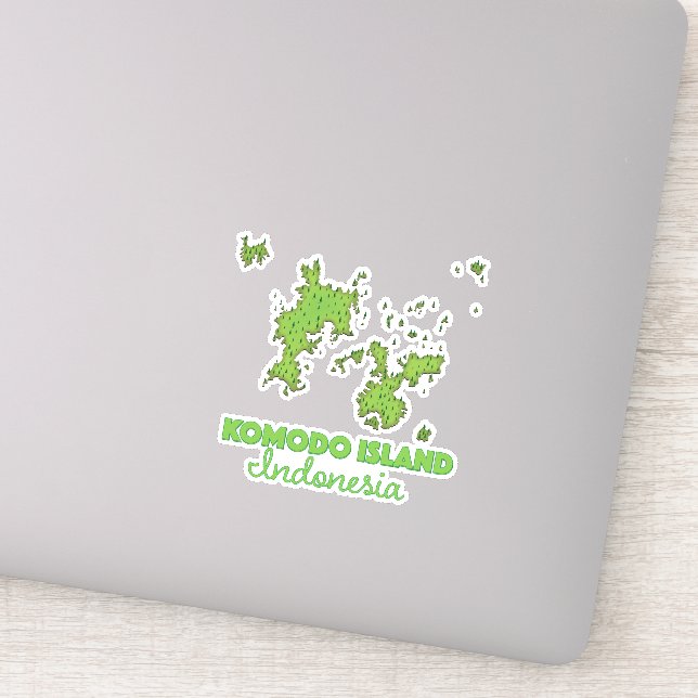Komodo island Indonesia Map (Detail)