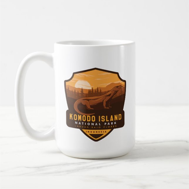 Komodo Island National Park Coffee Mug (Left)