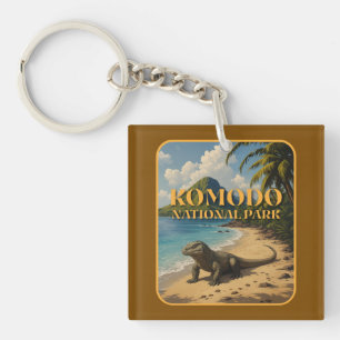 Komodo National Park Indonesia Keychain
