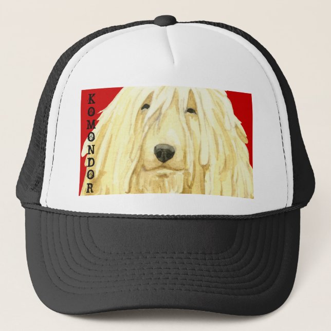 Komondor Colour Block Trucker Hat (Front)