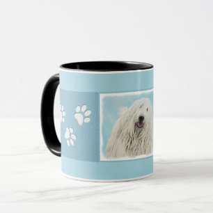 Komondor Painting - Cute Original Dog Art Mug