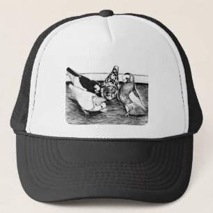 Komorner Tumbler Pigeon Quartet Trucker Hat