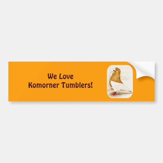 Komorner Yellow Mag Pigeon 1973 Bumper Sticker (Front)