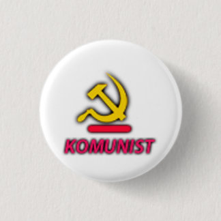 Komunist Party Logo 1 Inch Round Button