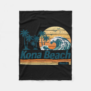 Kona Beach Group Matching Family Vacation Summer Fleece Blanket