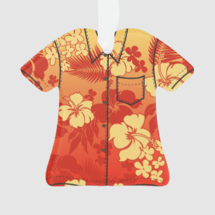Kona Blend Hawaiian Hibiscus Flora Aloha Shirt Ornament