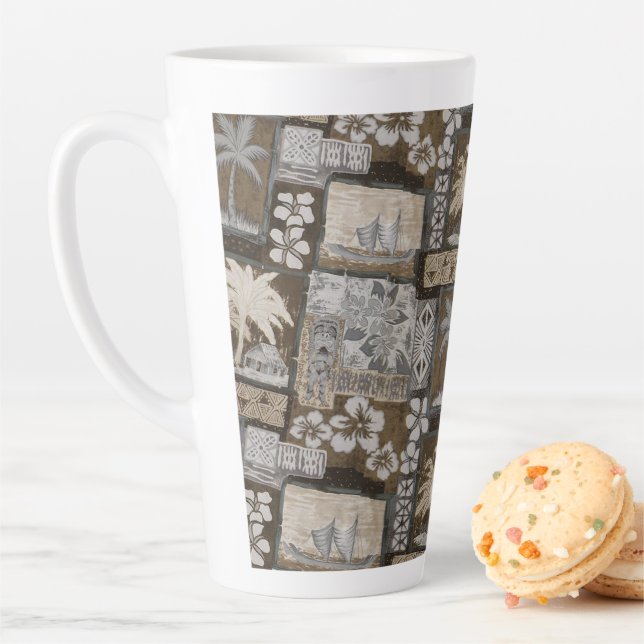 Kona Coast Vintage Tapa Latte Mug (In Situ)