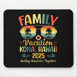 Kona Hawaii Beach Family Summer Vacation 2025  Mouse Pad