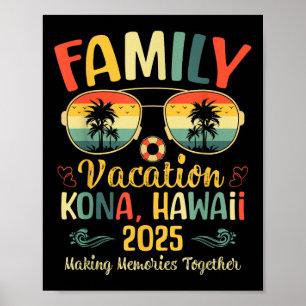 Kona Hawaii Beach Family Summer Vacation 2025  Poster