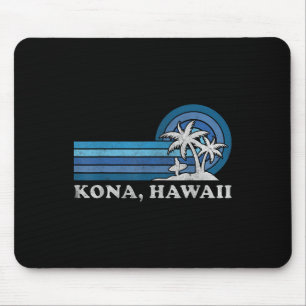 Kona Hawaii Beach Vintage Family Summer Vacation Mouse Pad