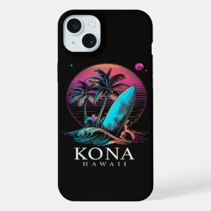 Kona Hawaii Hawaiian Surf Board Vintage  iPhone 15 Plus Case