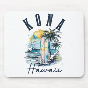Kona Hawaii Hawaiian Surf Vintage Surfer Surfer _1 Mouse Pad