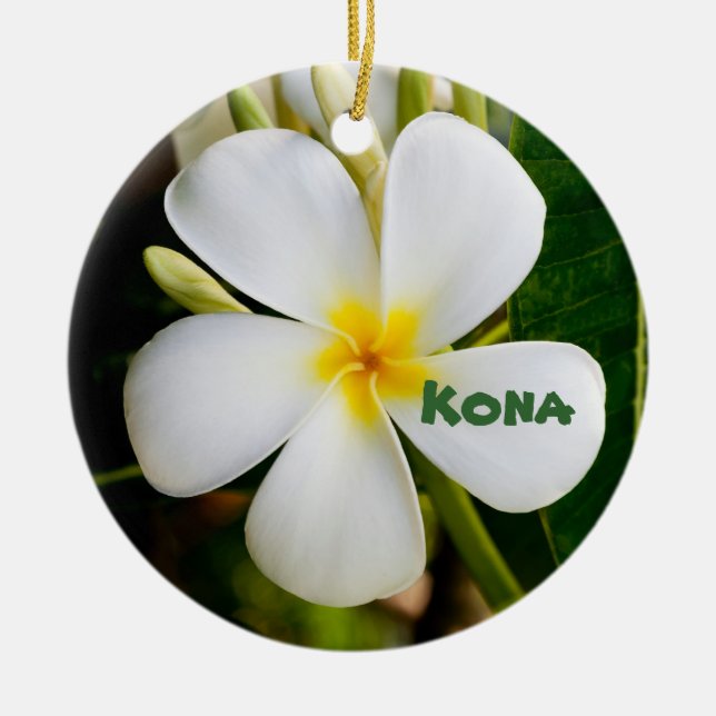 Kona Keepsake Ceramic Ornament (Front)