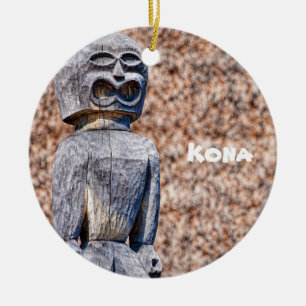 Kona Keepsake - Tikis Ceramic Ornament