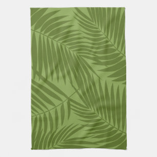 Kona Palms Hawaiian Leaf Kitchen Towel