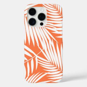 Kona Palms Hawaiian Leaf Tropical Orange iPhone 16 Pro Case