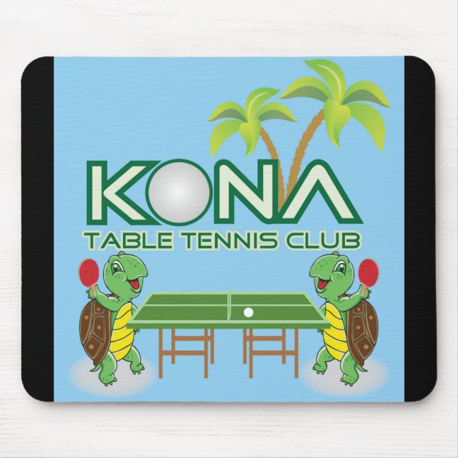 Kona Table Tennis Club Mouse Pad (Front)