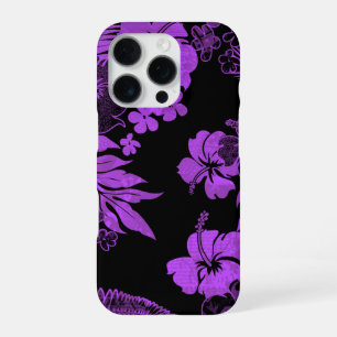 Kona Times Hibiscus Hawaiian Engineered Violet iPhone 16 Pro Case