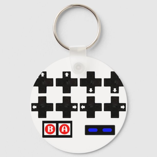 Konami Contra Code Keychain (Front)