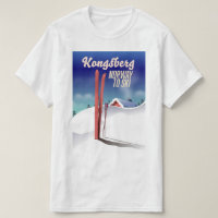 Kongsberg norway ski travel poster.