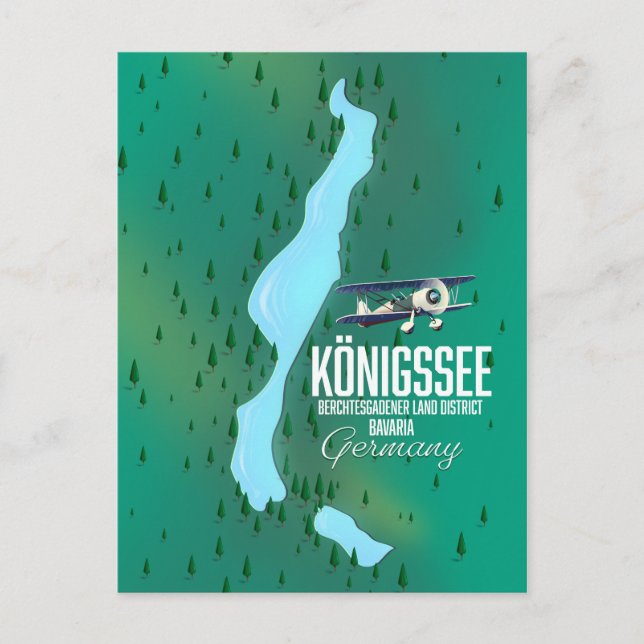 Königssee  Berchtesgadener Germany Postcard (Front)