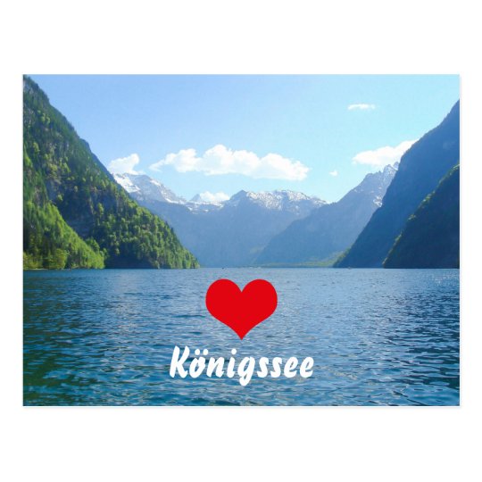 Königssee Lake in Bavaria, Germany Postcard