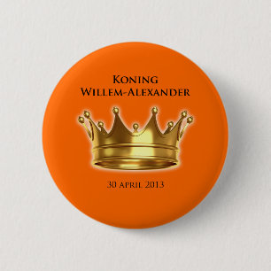 Koning Willem-Alexander 2 Inch Round Button
