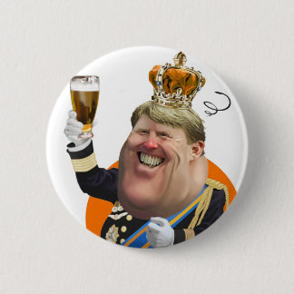 Koningsdag Willem Alexander button