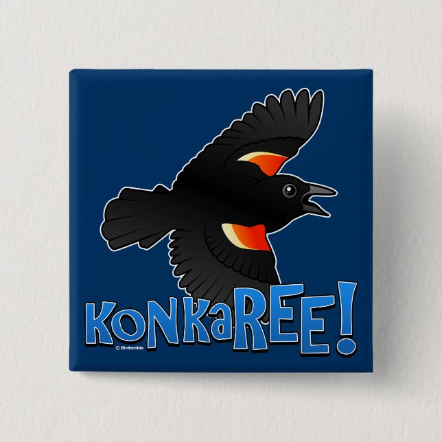 KonkaREE! 2 Inch Square Button (Front)