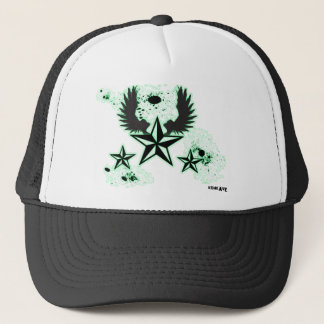 Konkave Green stars & Wings Trucker Hat