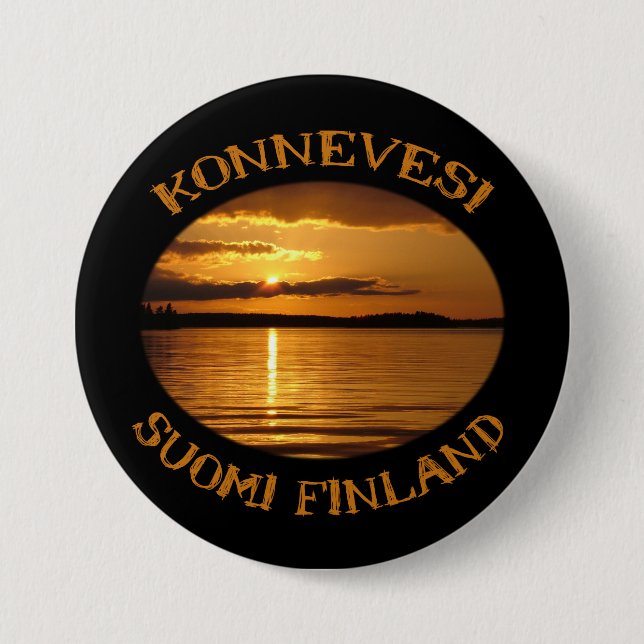 Konnevesi Sunset button (Front)