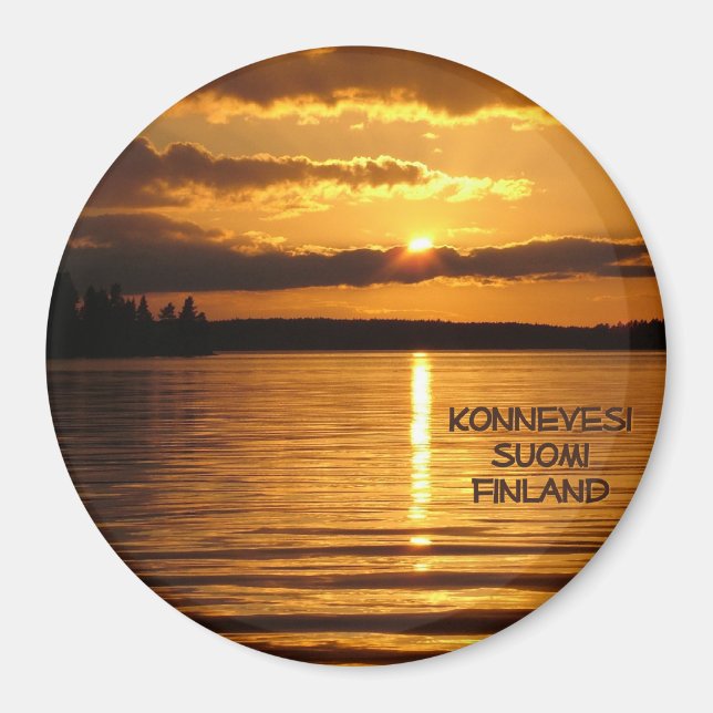 Konnevesi Sunset magnet (Front)