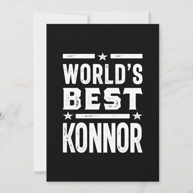 Konnor Personalized Name Birthday Invitation (Front)