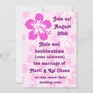 Kono Hibiscus Tropical Invitations