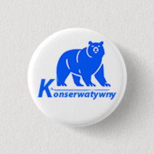 Konserwatywny Party Logo 1 Inch Round Button